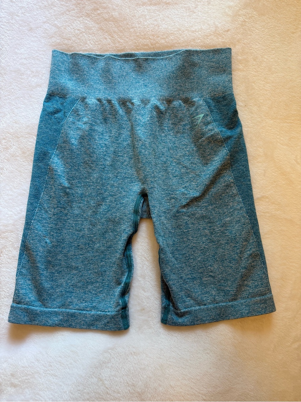Gymshark Teal Seamless High-Waist Bike Shorts